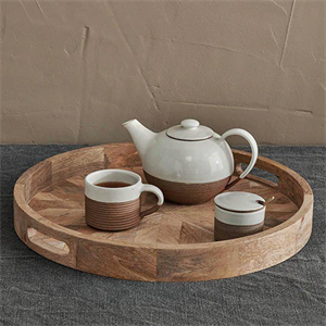 Nkuku Pawi Mango Wood Tray Round